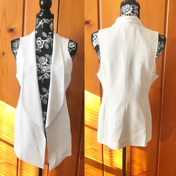 Eileen Fisher Jackets & Blazers - Eileen Fisher | Asymmetrical Georgette Silk Vest